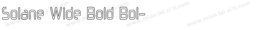 Solane Wide Bold Bol字体转换